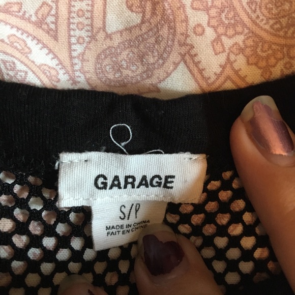Garage Black Fishnet Tshirt - Picture 2 of 2